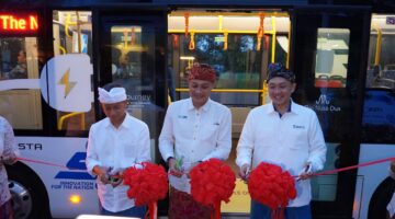 ITDC-KALISTA Inisiasi Uji Coba Bus Listrik di The Nusa Dua