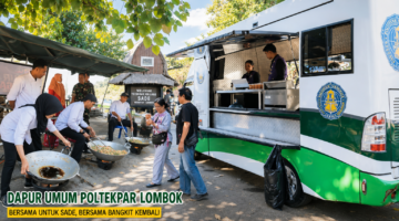 Dapur Umum Poltekpar Lombok Tetap Siaga Layani Warga Terdampak Kebakaran Sade